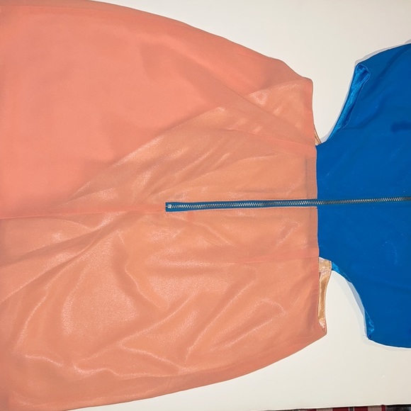 Tobi Blue And Orange Color Block Dress - Picture 4 of 4